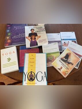 Assorted Aura Wellness Yoga YTT Books & DVDs Collection